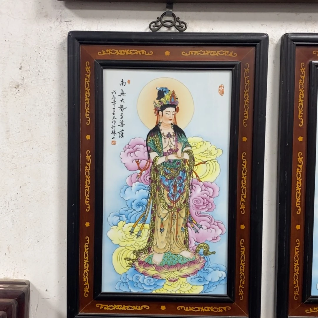 瓷片70*50 景德镇瓷板画柴窑烧制