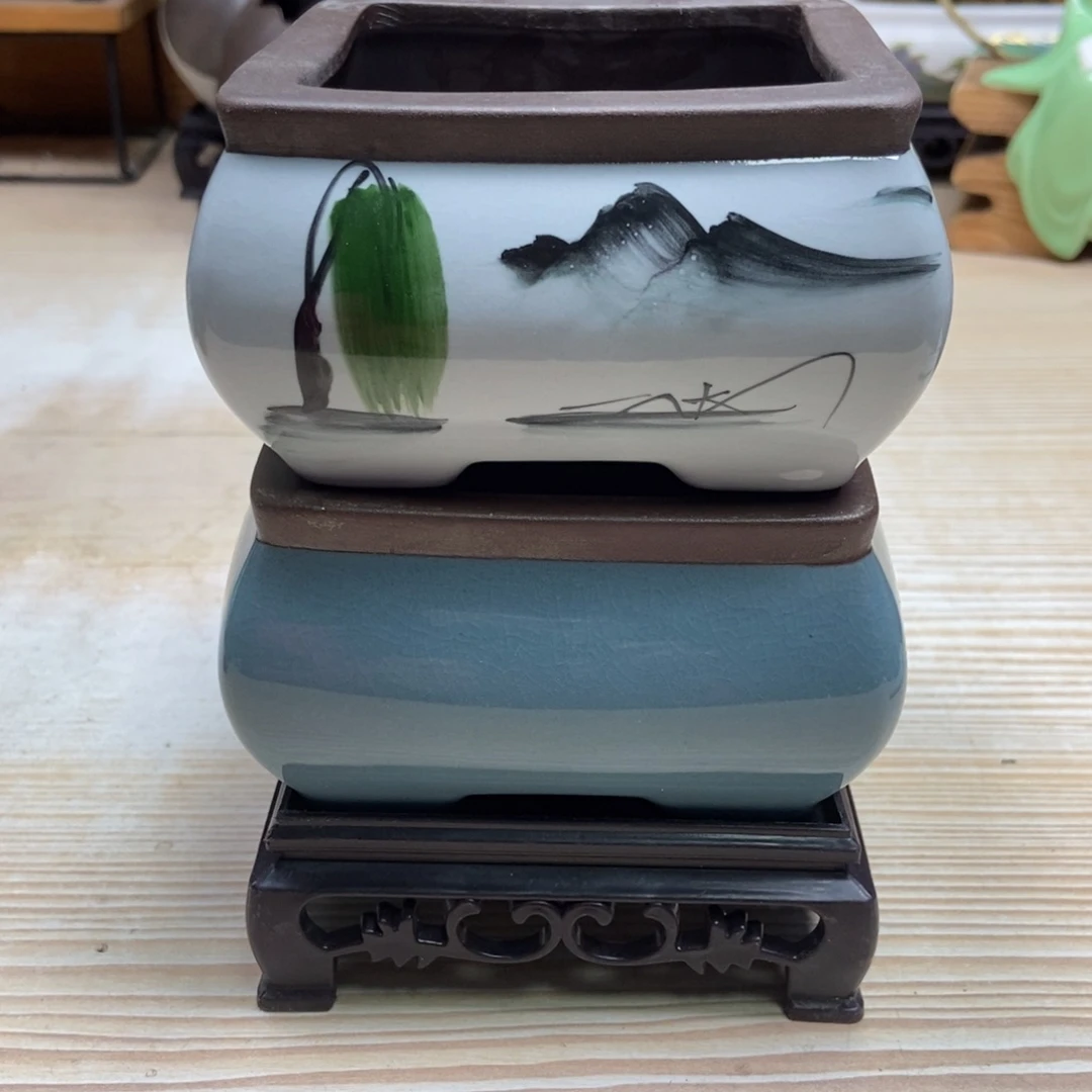 瓷片陶瓷花盆陶瓷艺术