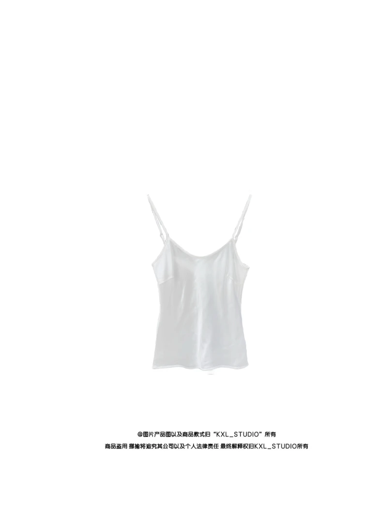 KXL-STUDIO 【KELE 精选】 月光珍珠·柔光缎感百搭背心9572