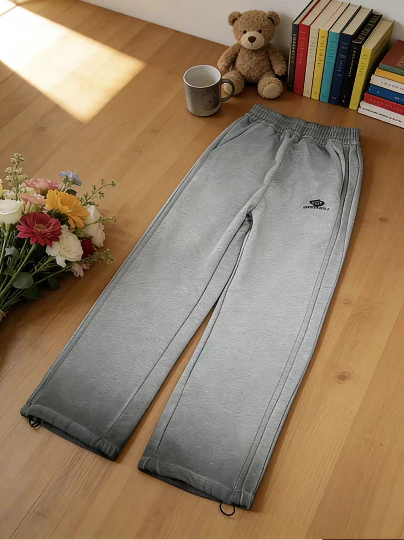 WK-6678 舒适柔软加绒卫裤 韩版 洋气保暖 休闲裤时尚百搭