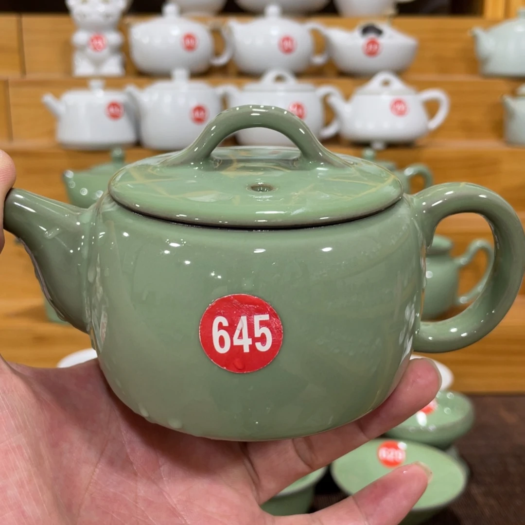 微瑕陶瓷茶壶茶杯家用