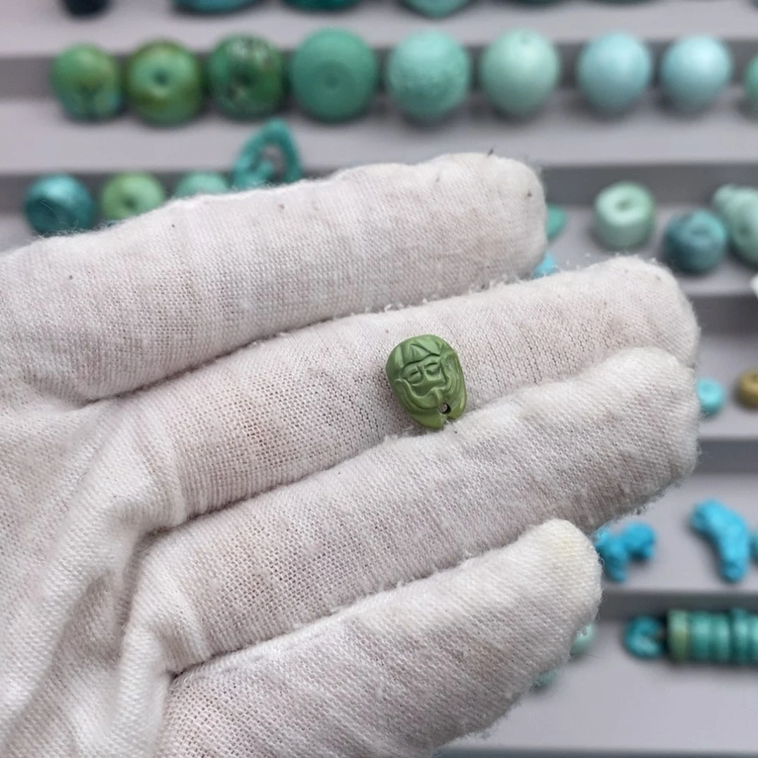 未镶嵌绿松石猴头