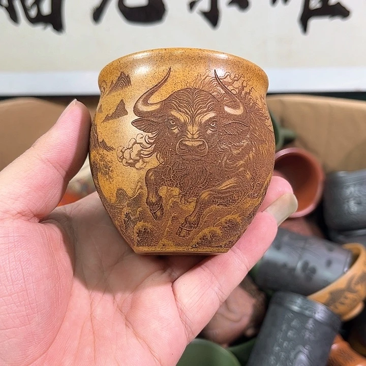 茶杯紫砂全手工紫砂主人杯