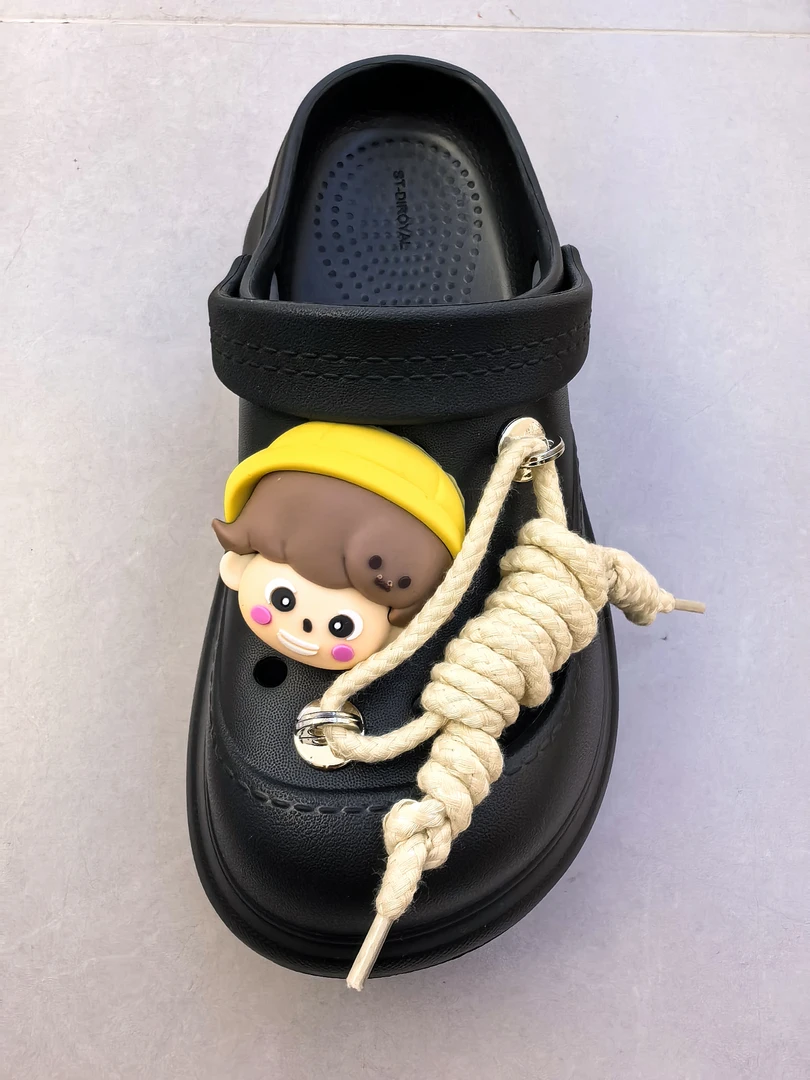 包头女高跟舒适高帮中年洞洞鞋网红外穿百搭时尚立体防滑凉鞋