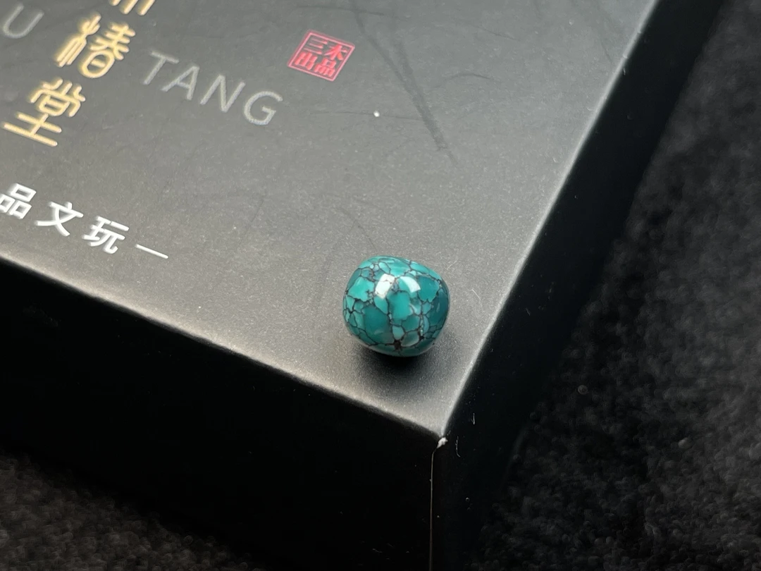 原矿绿松石老型 直径9.2 高8.2 璀璨夺目 全品无暇