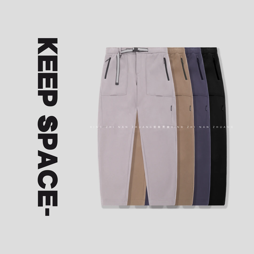 冬季加绒加厚户外保暖工装软壳防风裤24421#4013