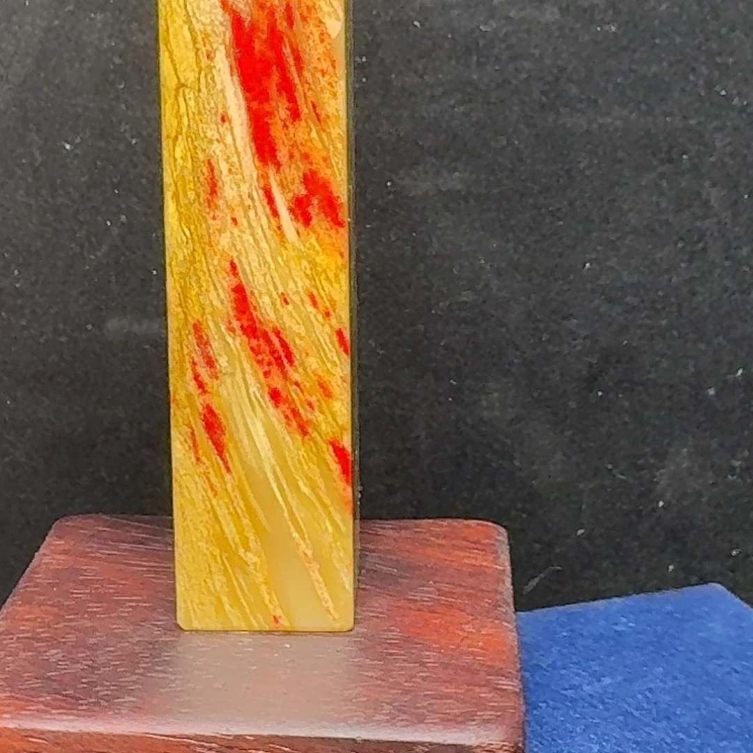 昌化石昌化田黄鸡血印章