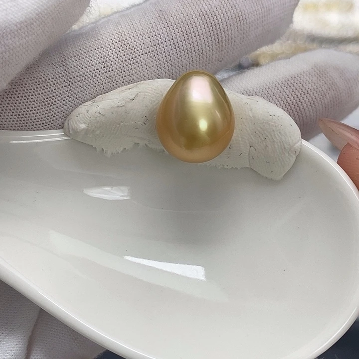 海水珍珠裸珠水滴南洋金珠