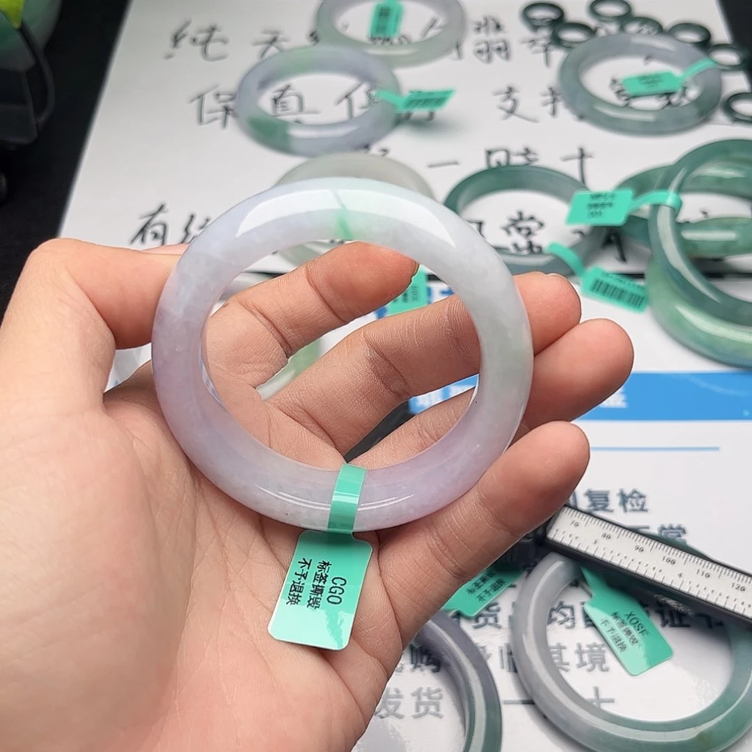 未镶嵌手镯翡翠萝*5253