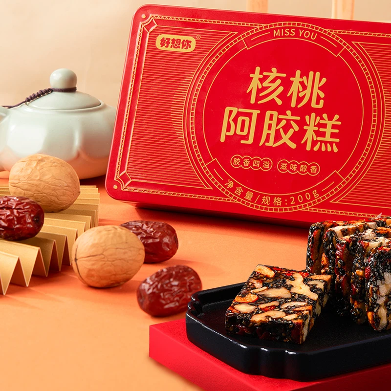 好想你MISSYOU铁盒核桃阿胶糕200g/盒