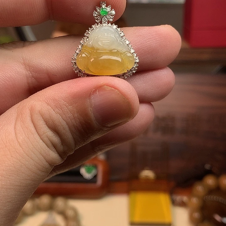 吊坠(不含链)未镶嵌翡翠7580