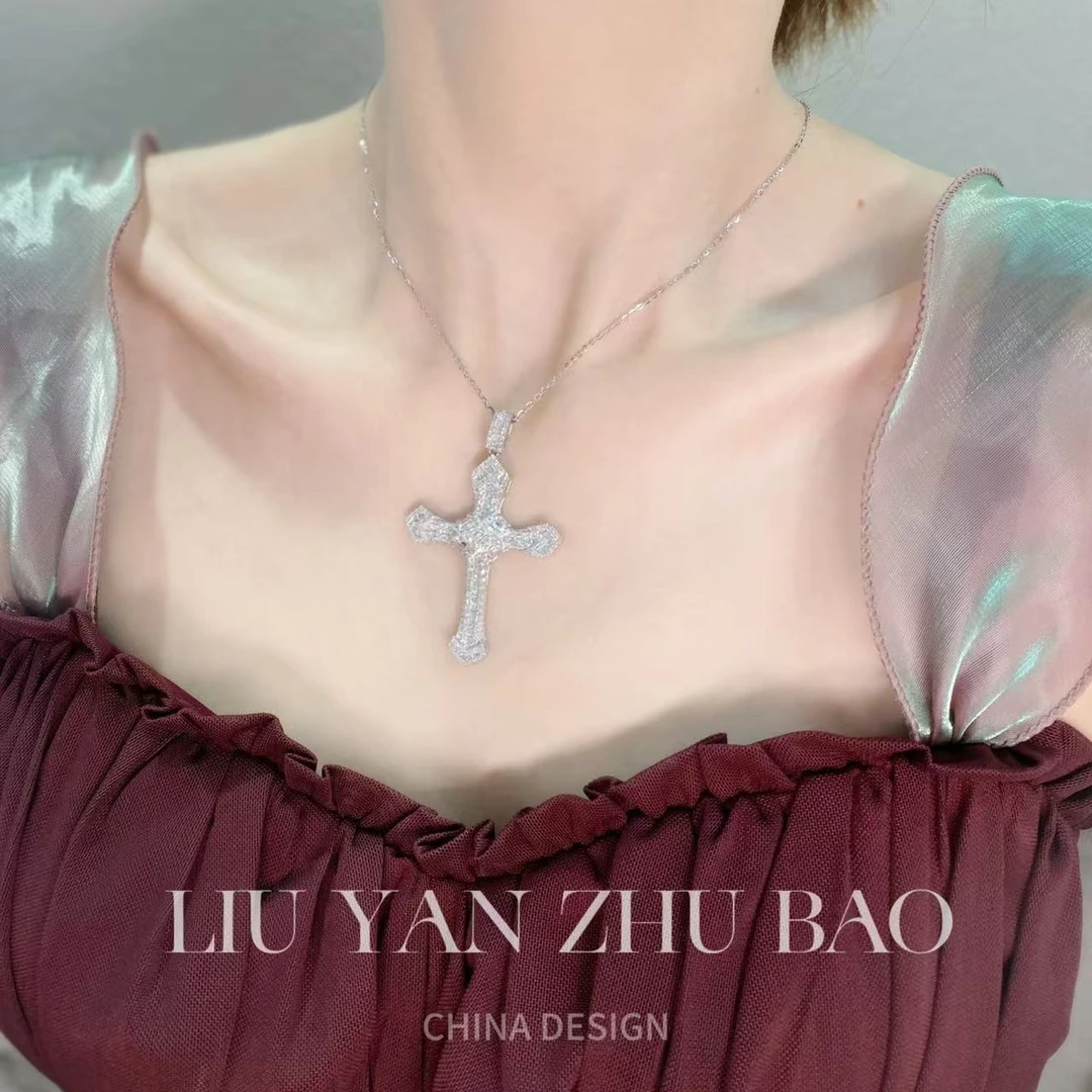 【六言精选】01663大十字架吊坠 不含链ZSDZ