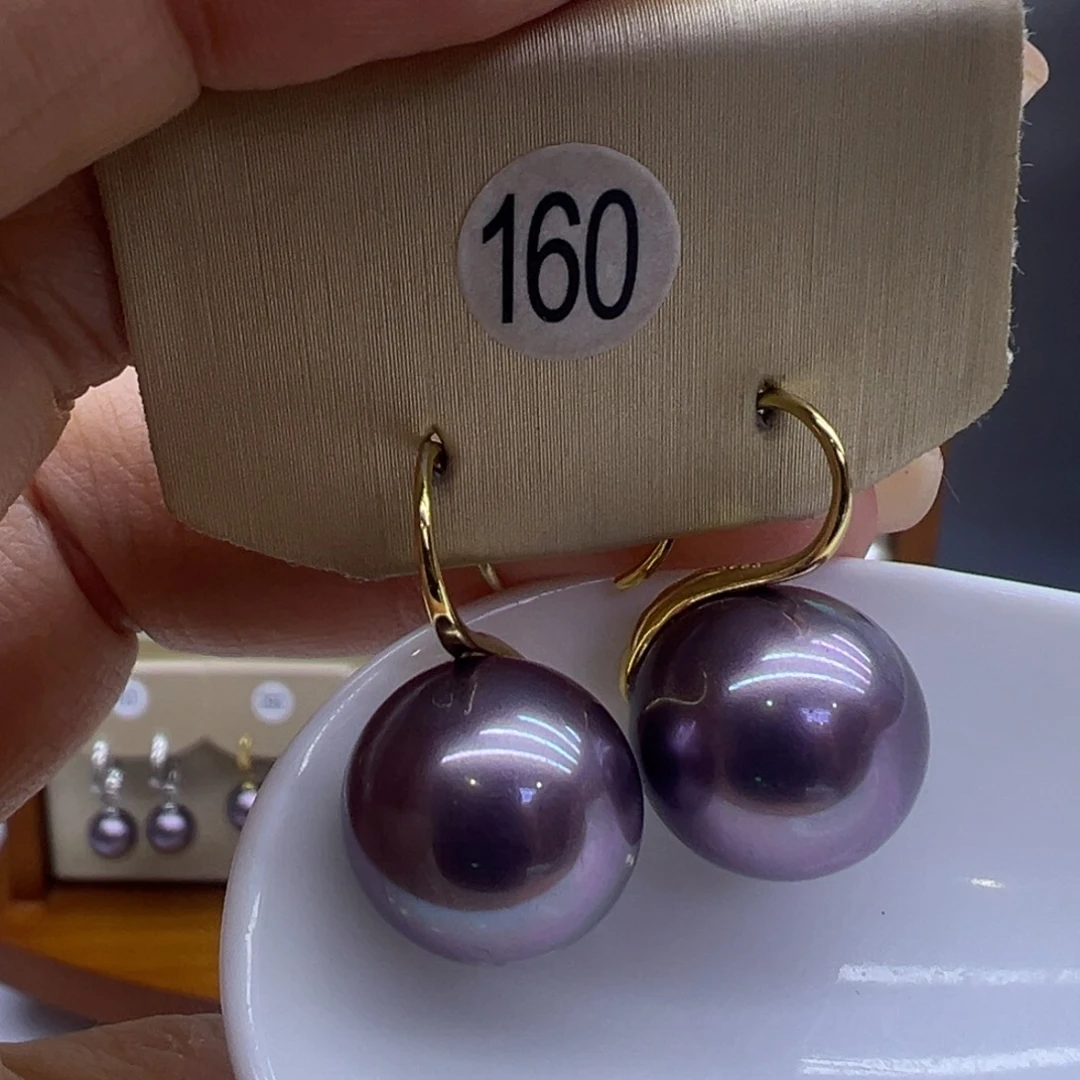 耳饰淡水珍珠银S925镶嵌