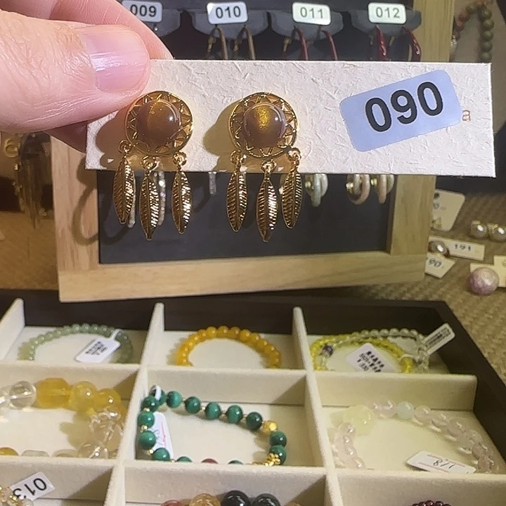 铜合金合金仿珍珠耳钉
