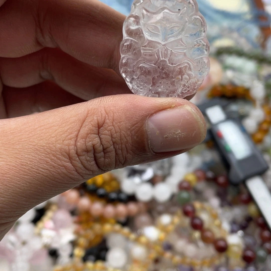 银S925镶嵌手链烟晶