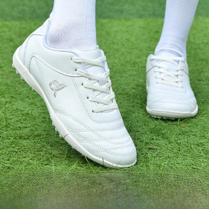 中小学男女学生训练鞋粉色室内防滑足球鞋