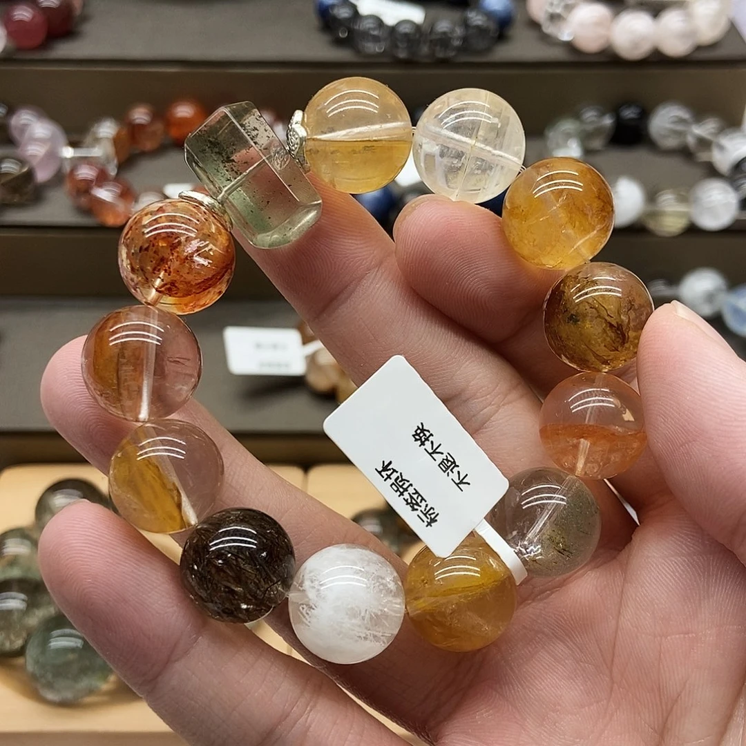 未镶嵌手链水晶凹**?手串