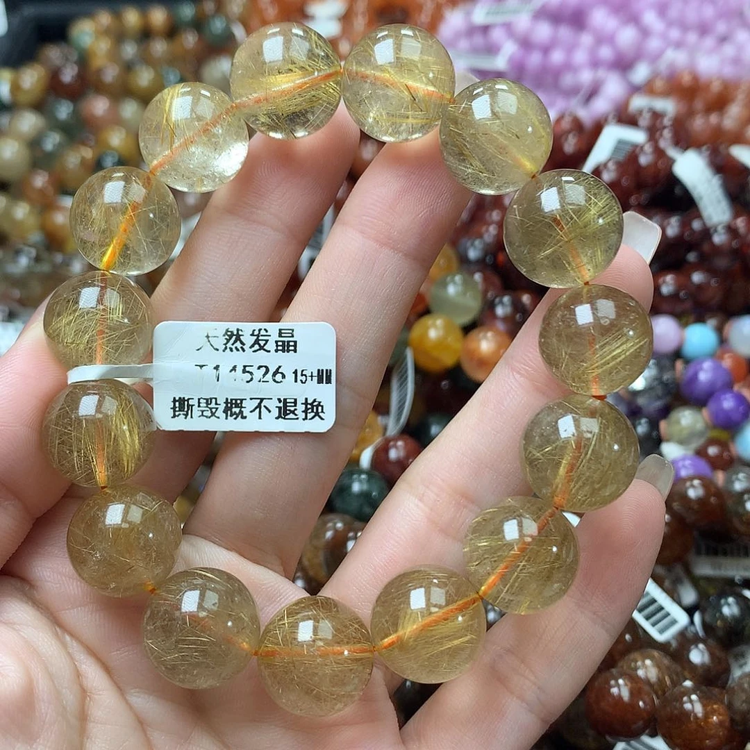 水晶手链未镶嵌。**。，