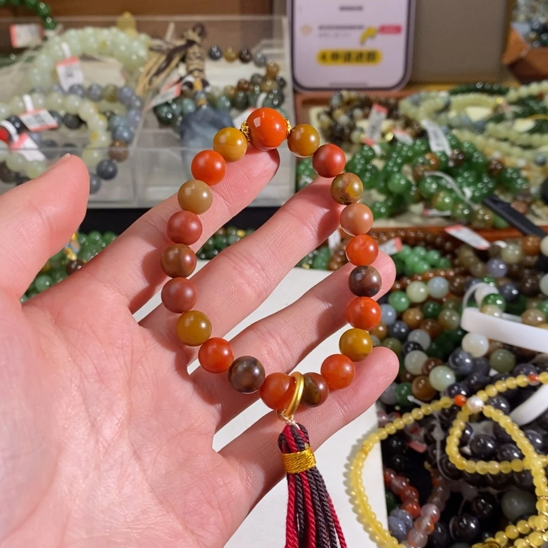 南红玛瑙手链未镶嵌酒*