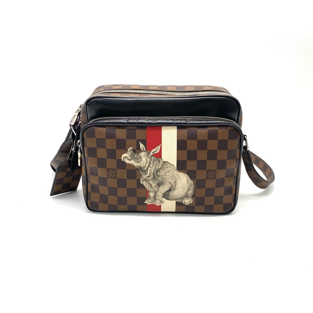 95新 LouisVuitton/路易威登 98新 动物园限量款邮差包 尺寸26/20