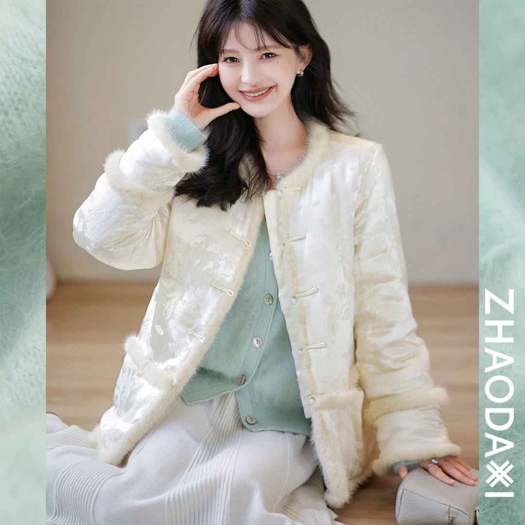 【赵大喜】现货！羽毛国风鹅绒服 | 28姆米真si90白鹅绒