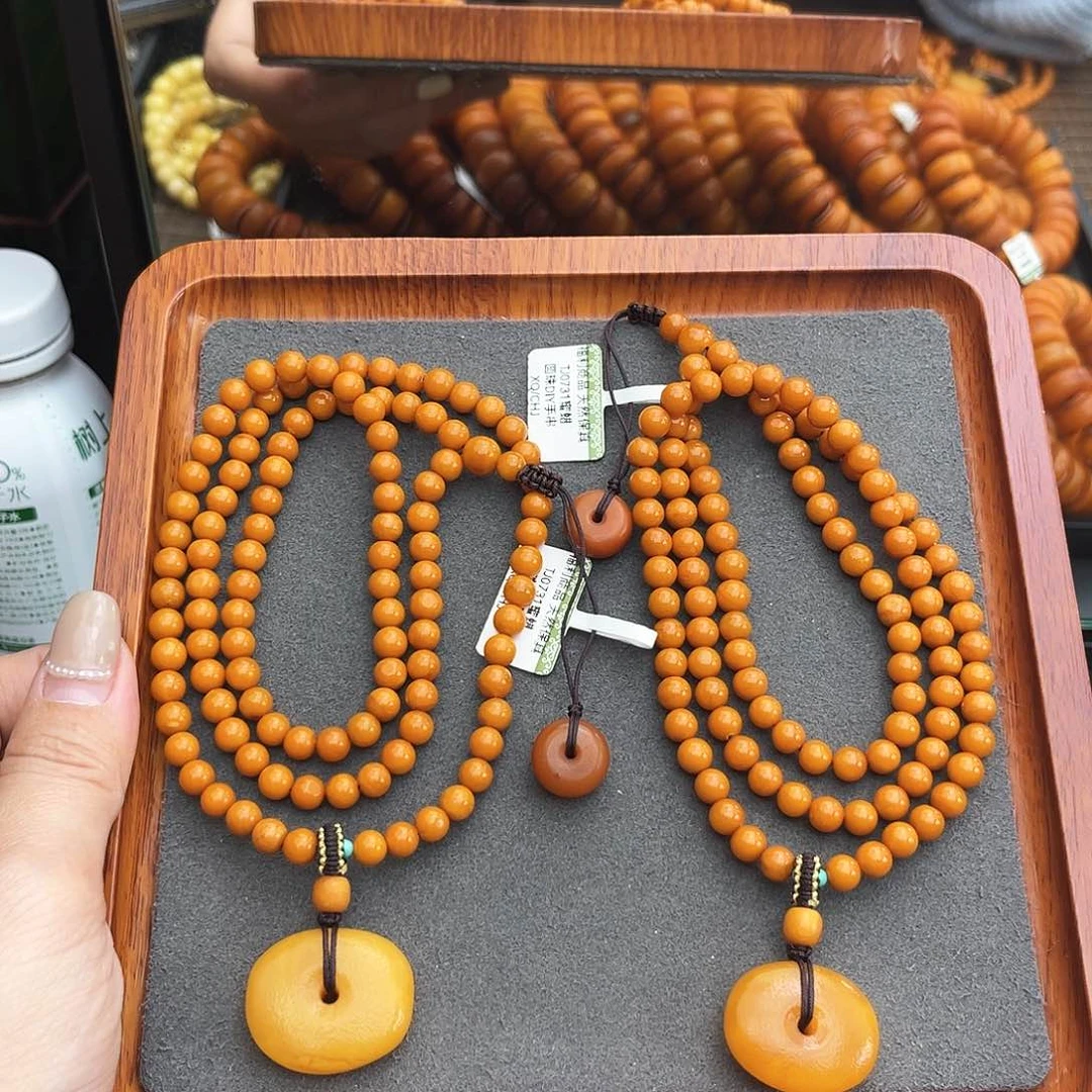 琥珀手链未镶嵌6m108 多样性发其一