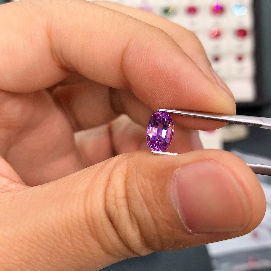 彩色蓝宝石裸石未镶嵌1.57克拉全净