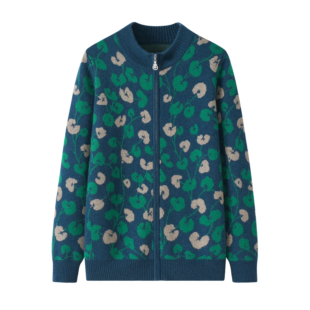 2025年中老年羊毛衫妈妈装秋冬新款加厚保暖