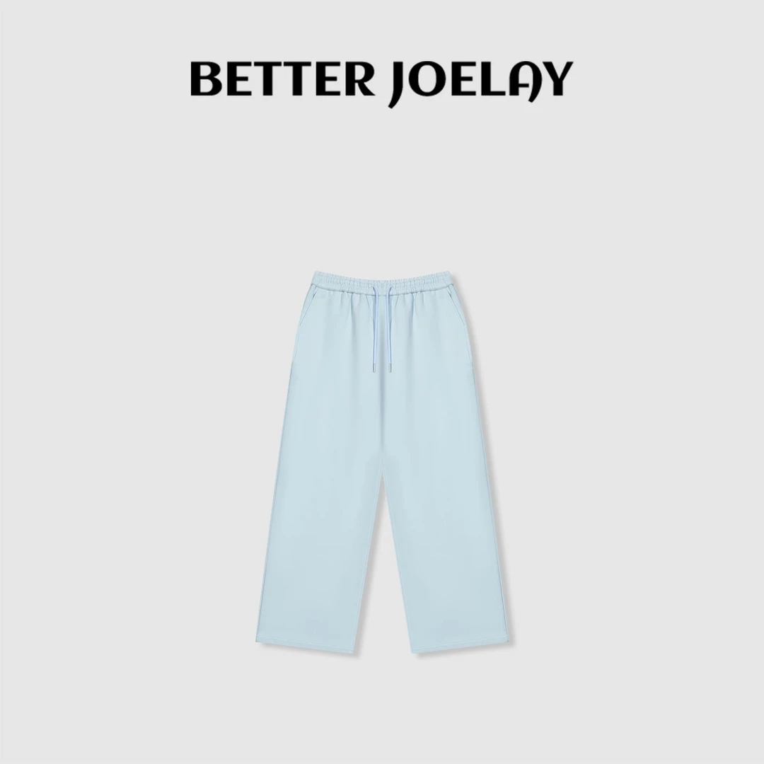 BETTER JOELAY-加绒【桃汽泡泡】高端潮流休闲长裤宽松时尚KKH2385