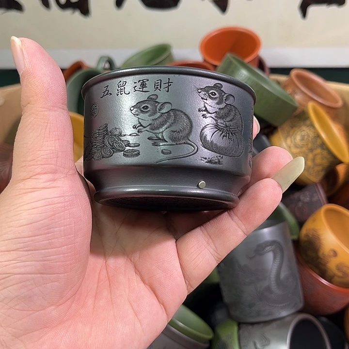 茶杯紫砂全手工紫砂主人杯