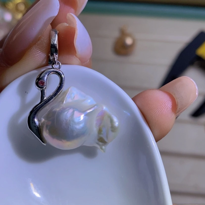 【闪购商品】淡水珍珠天然珍珠（微瑕）合金