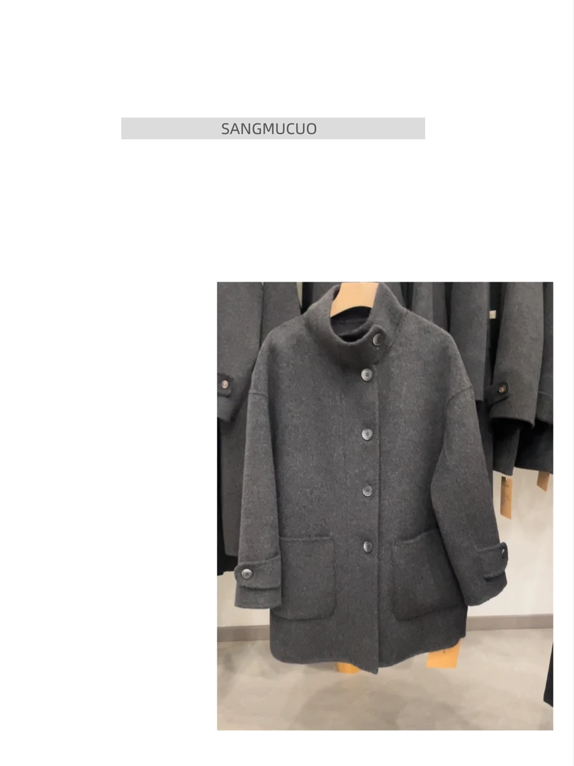 SMC【25｜新款立领骆驼绒大衣】休闲