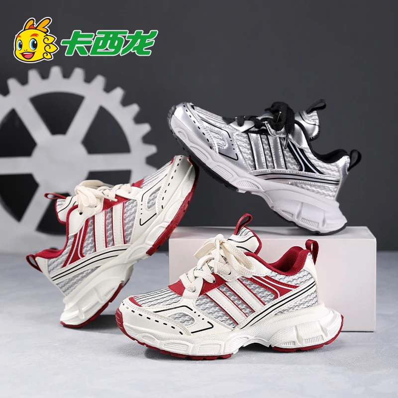 儿童运动鞋女童软底老爹鞋春秋女孩鞋子6-12岁10网面轻便透气童鞋