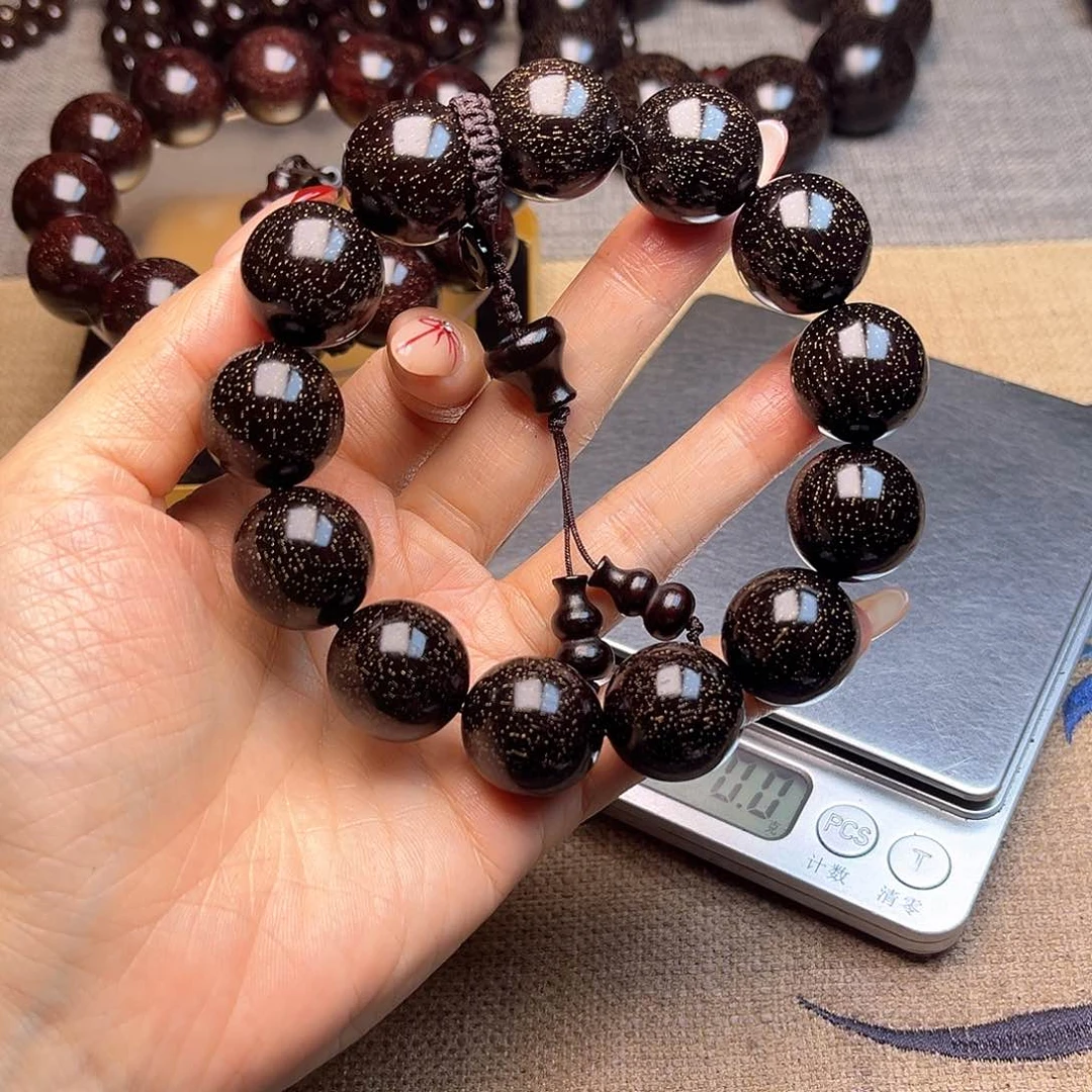 檀香紫檀（小叶紫檀）L*1.8 13颗爆星