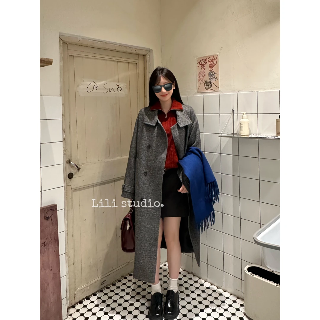 【林娜专属】苏黎世的冬2024新款秋冬毛呢外套高级感LR013