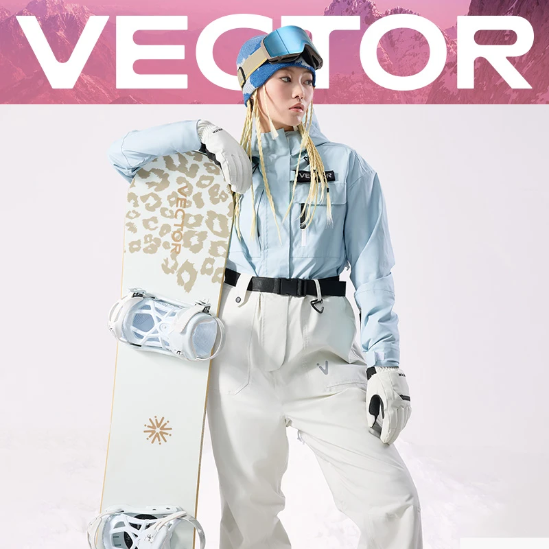 VECTOR【中秋好物】3L全压胶P棉滑雪服防寒保暖防水单双板雪服套装