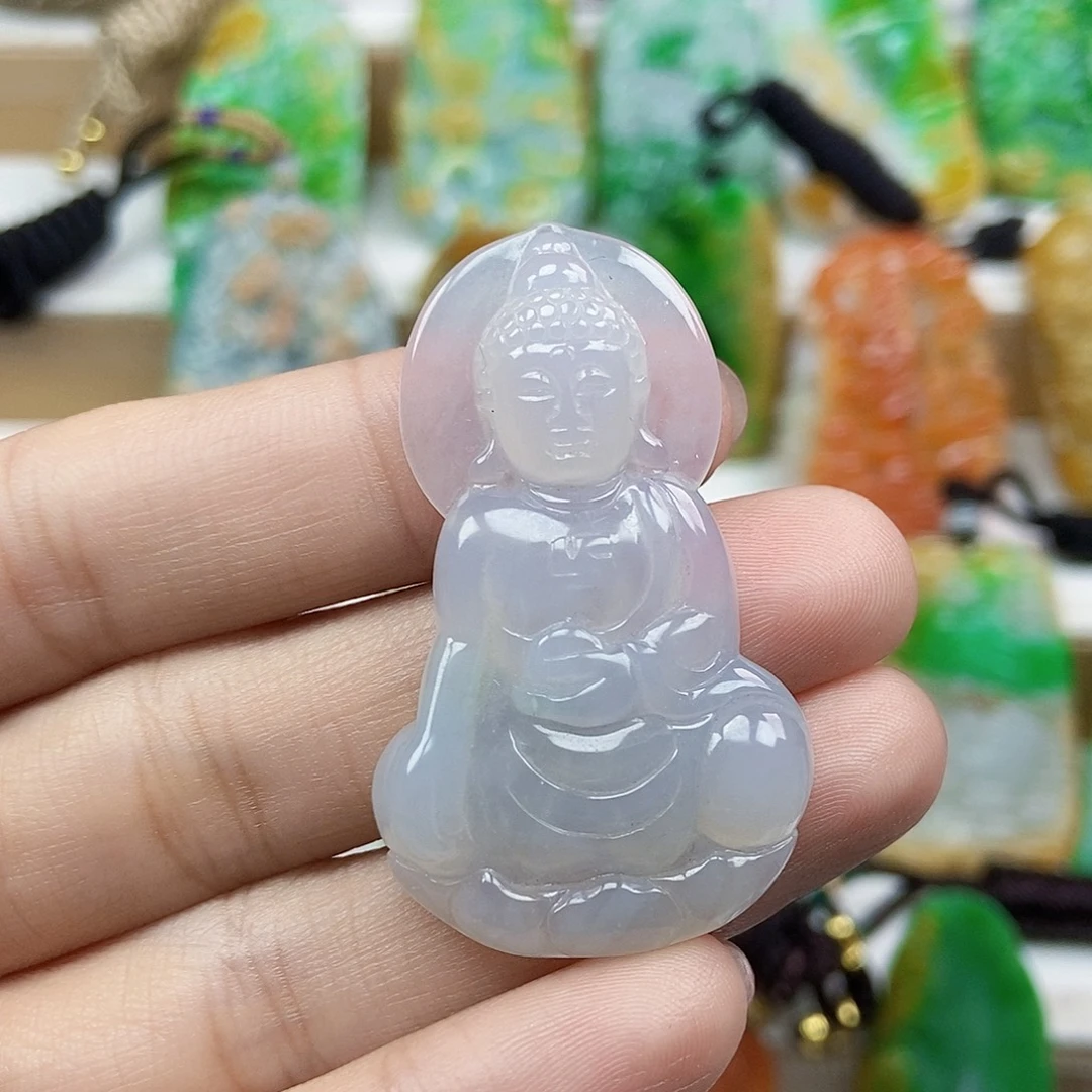创***维颈饰未镶嵌翡翠天然翡翠Ａ货