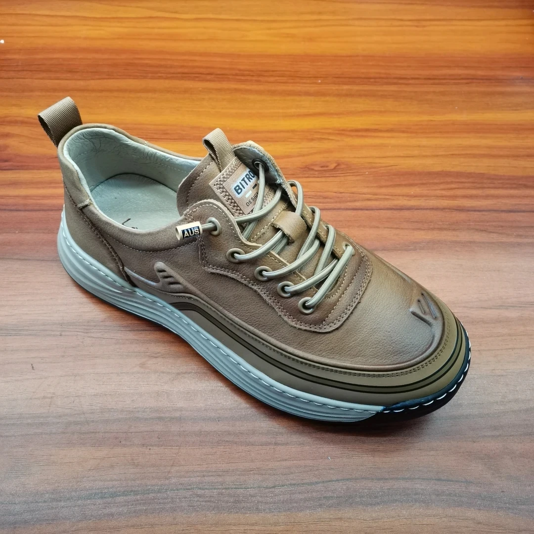 广州男鞋，头层牛皮制作，休闲时尚爆款，（单鞋）四季款，皮鞋码下单