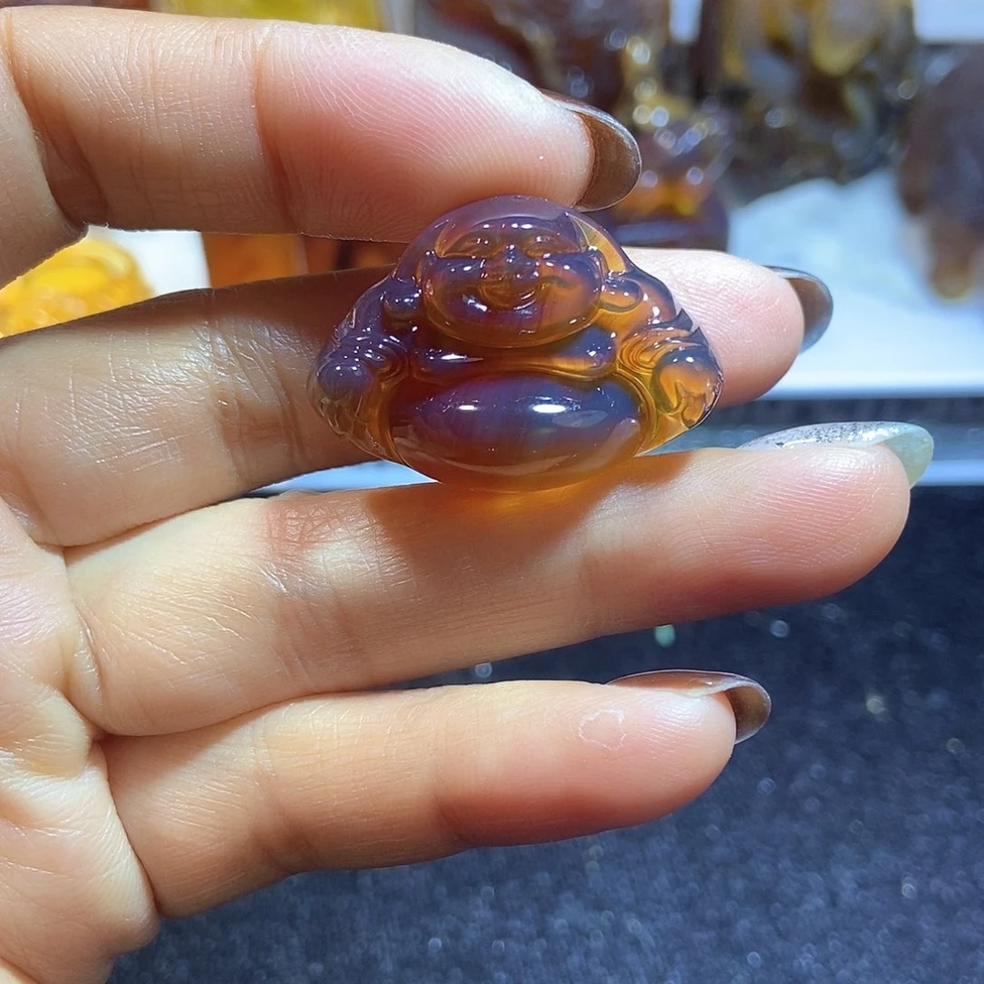 未镶嵌吊坠(不含链)植物珀緬甸天然琥珀吊墜