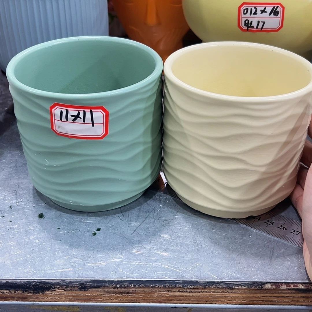 外贸尾单陶瓷花盆凑10米包邮