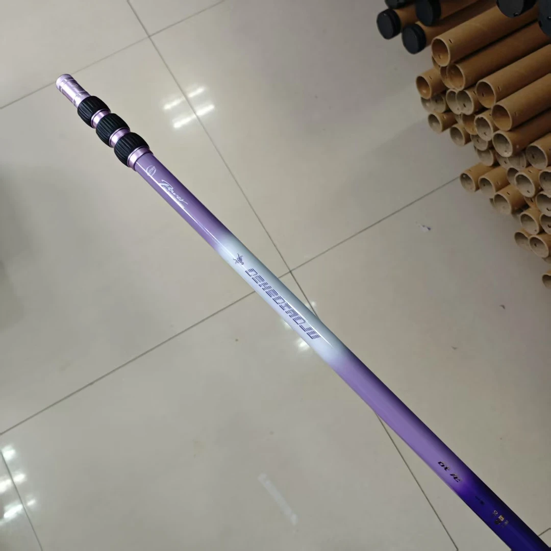 【战龙】抄网杆大物碳素抄网杆碳素超轻超硬伸缩裸竿钓捞鱼