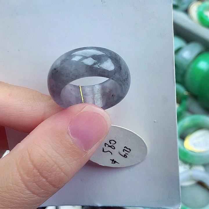 翡翠未镶嵌戒指16.17号