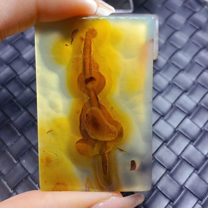 玛瑙/玉髓吊坠(不含链)未镶嵌漂*