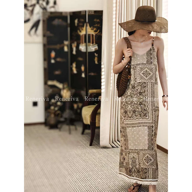 ReneRiva买手店 Riva 古韵腰果花系列连衣裙