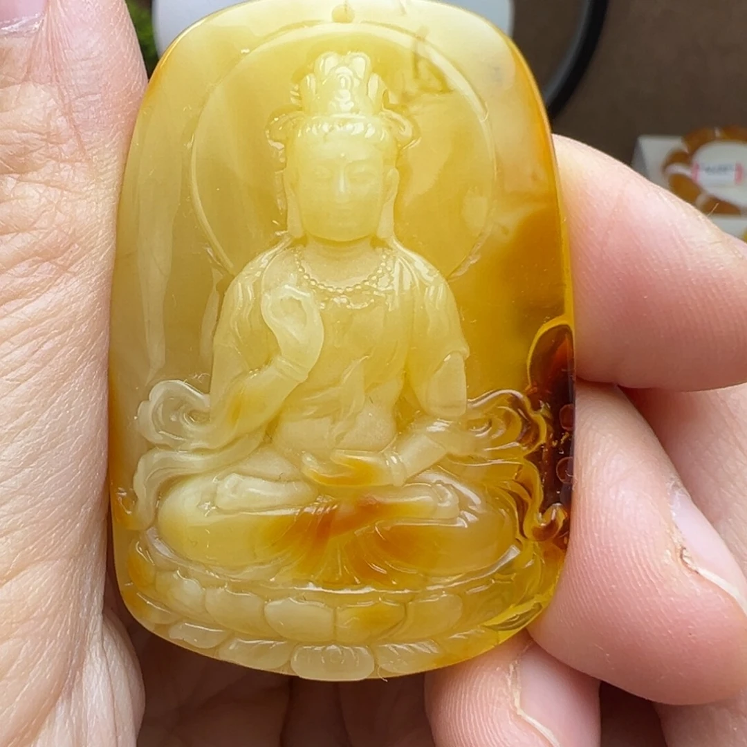 蜜蜡吊坠(不含链)未镶嵌