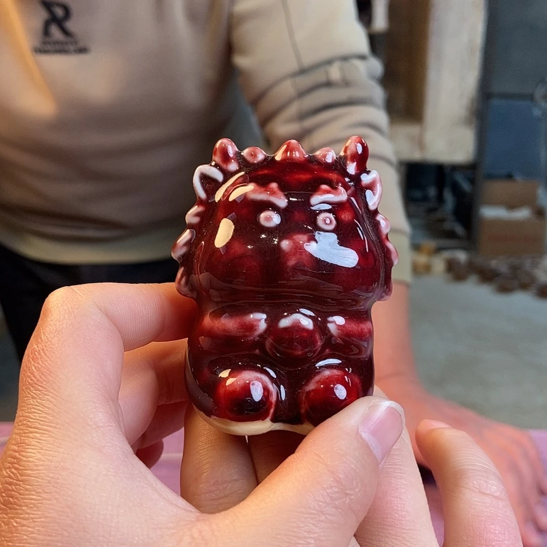 瓷片钧瓷摆件摆件