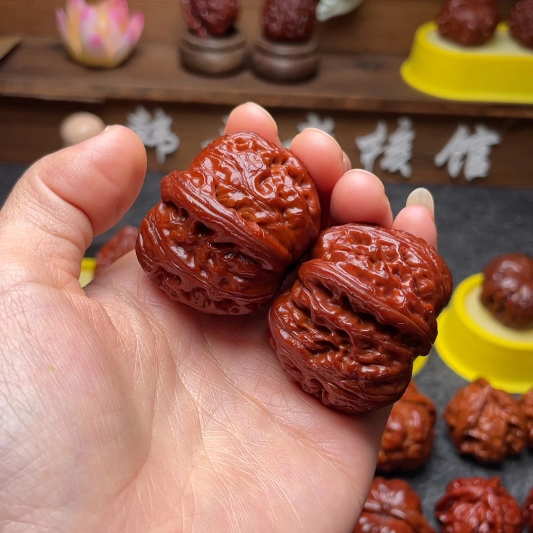 吊坠文玩核桃文玩核桃 手把件 元宝 42