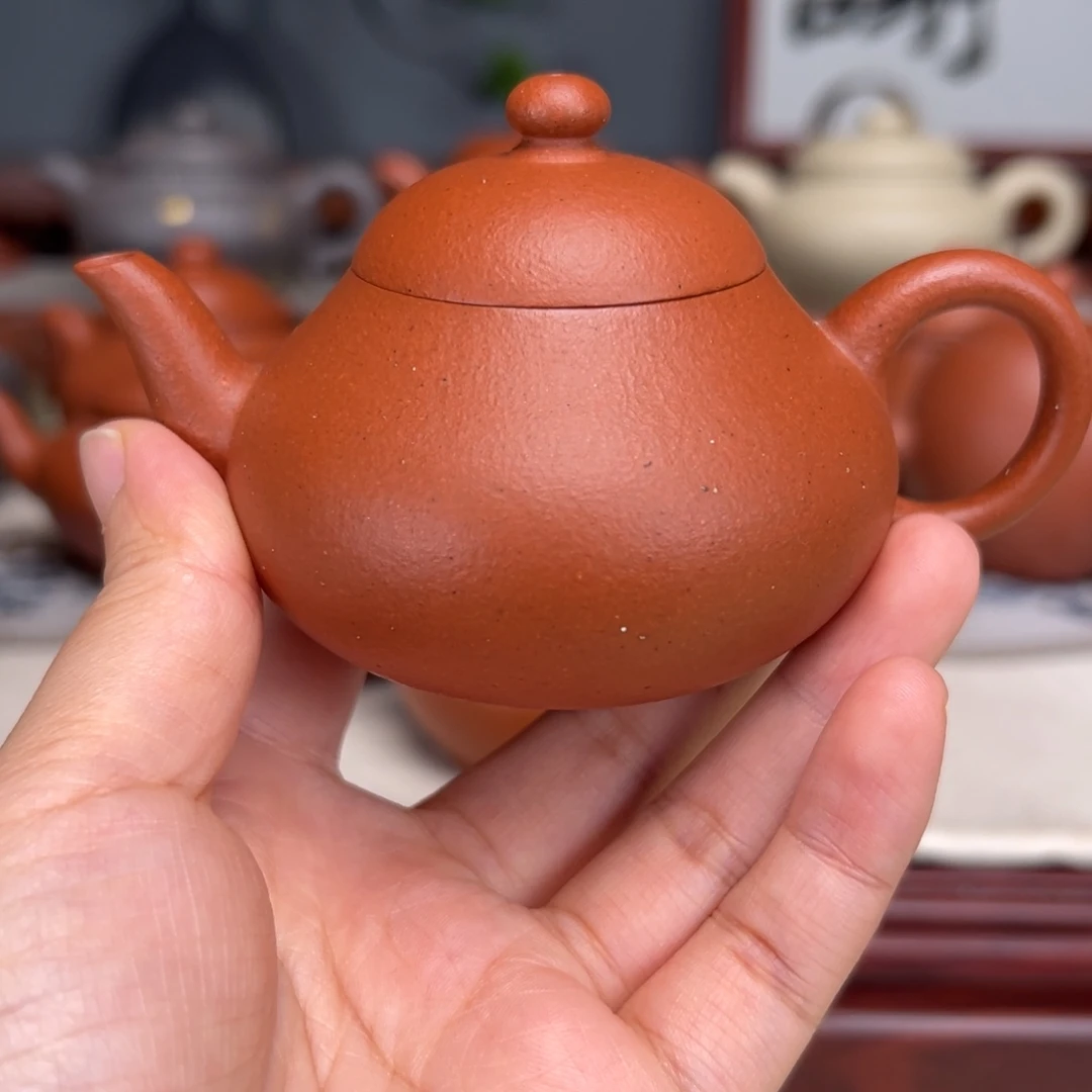紫砂茶壶宝山红泥120
