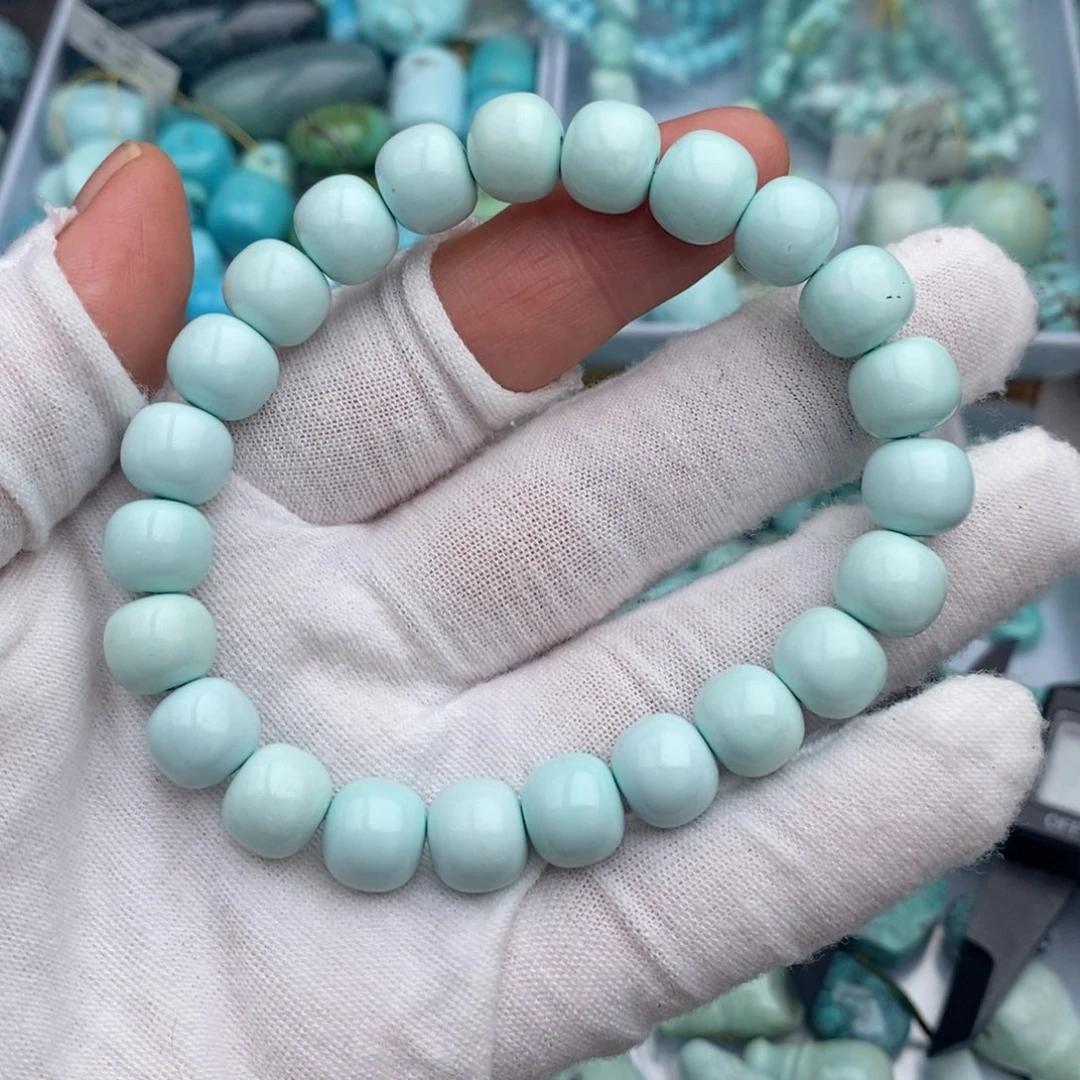 未镶嵌绿松石卡10高瓷老型手串