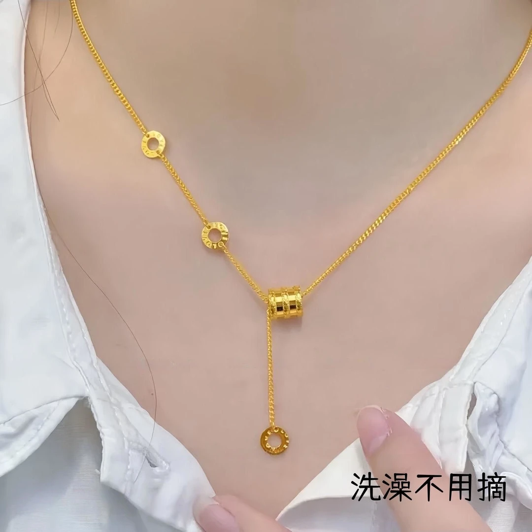 钛钢项链 小蛮腰套链时尚百搭项链